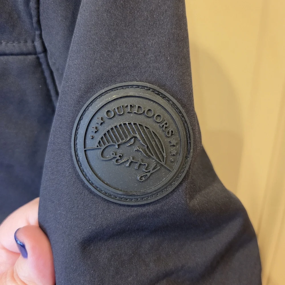 Gerry Boys Falcon Softshell Jacket - Black with Blue Trim - Size M (10/12) - Picture 6 of 9